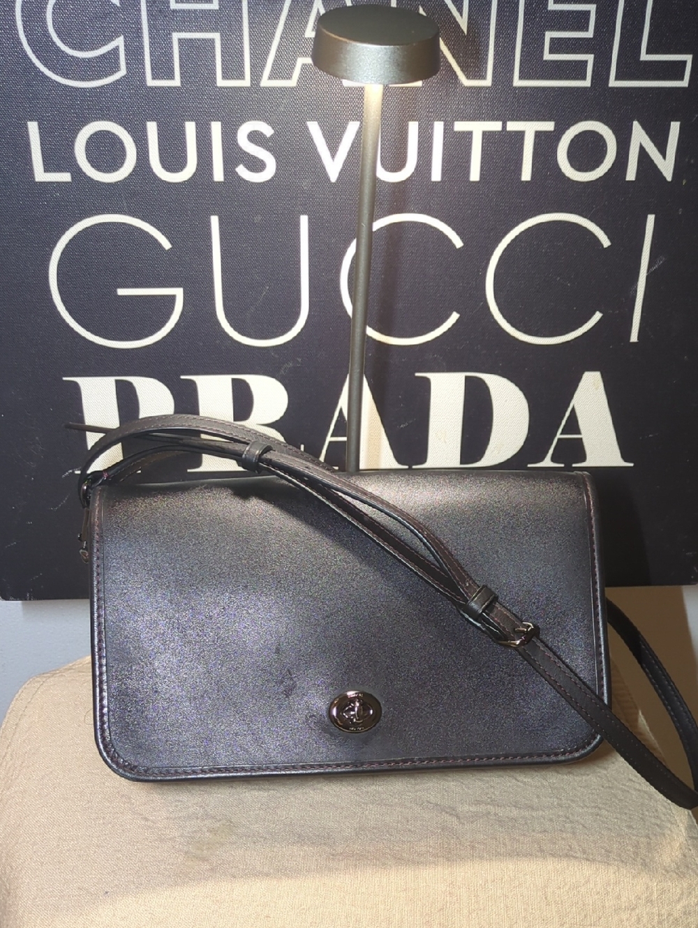 Coach 75th AnniversaryRe- Edition Turnlock Dinky Crossbody Bag Style#57422